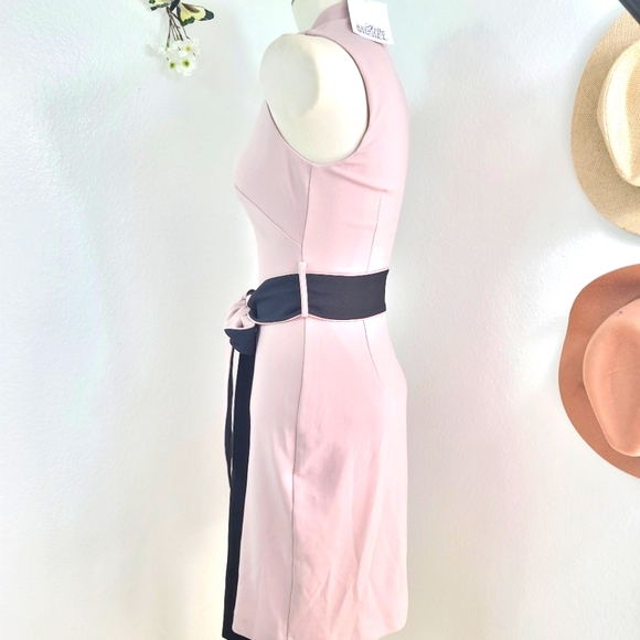 NWT BADGLEY MISCHKA BELLE KAYLA DRESS DUSTY LAVENDER WOMENS SIZE 0 - Picture 5 of 14